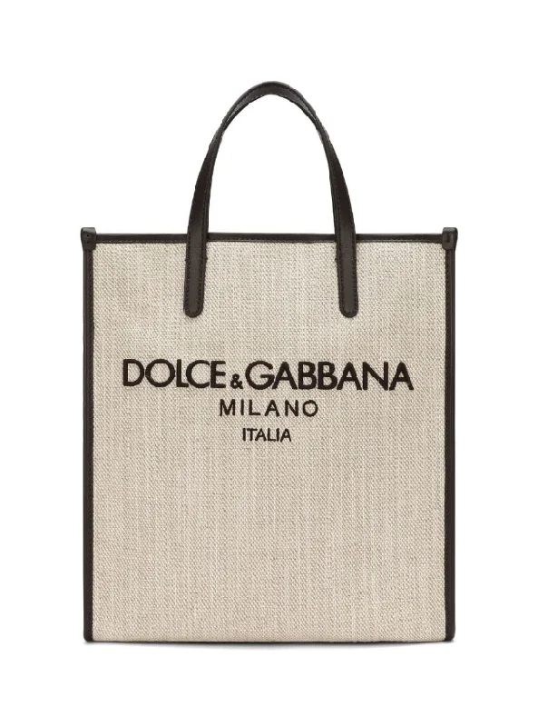 Dolce & Gabbana Small Shopping canvas tote bag