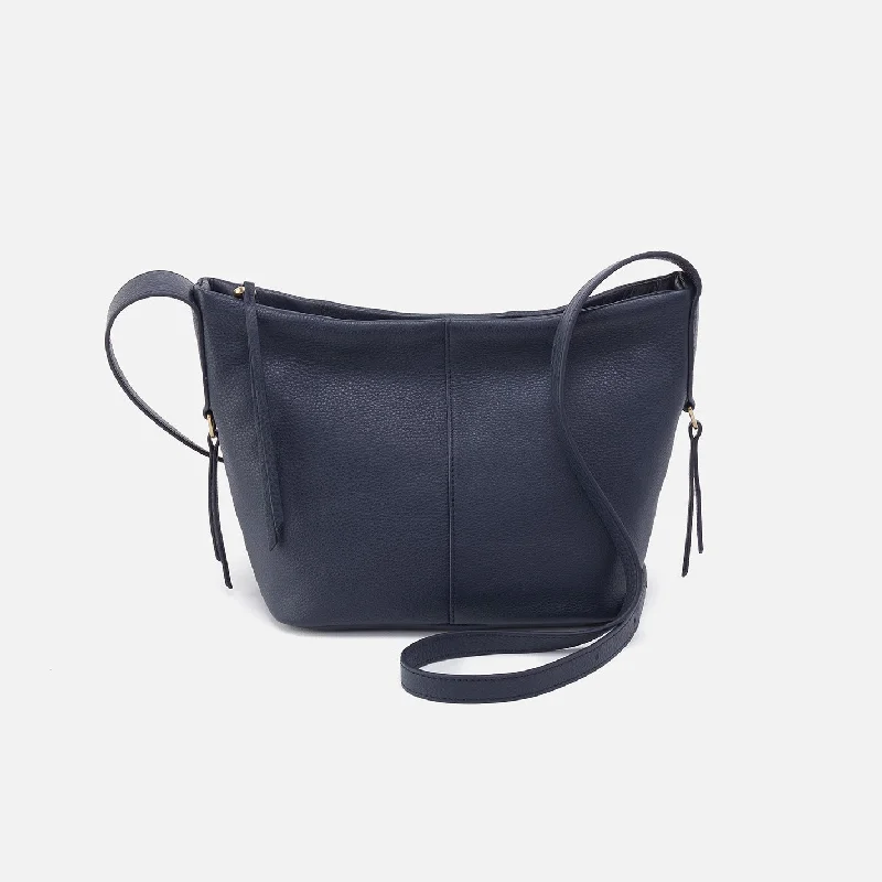 Collette Crossbody In Pebbled Leather - Sapphire