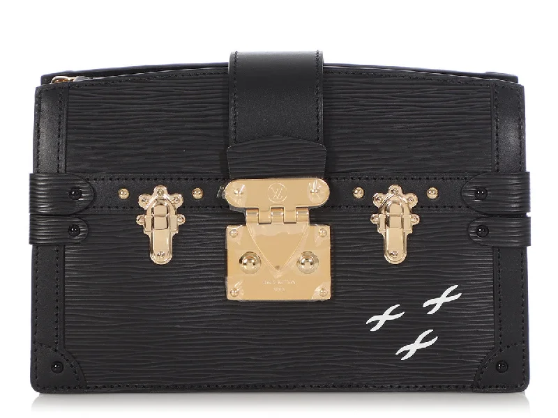 Louis Vuitton Black Epi Trunk Clutch