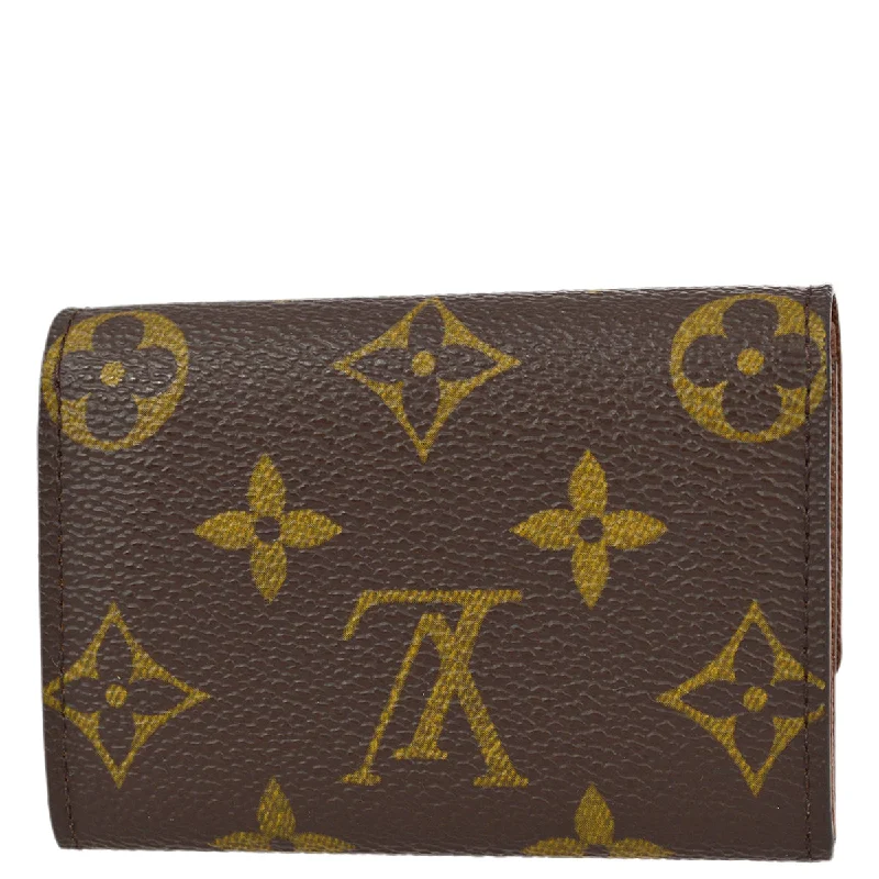 Louis Vuitton 2005 Monogram Porte Monnaie Plat Coin Case Wallet M61930