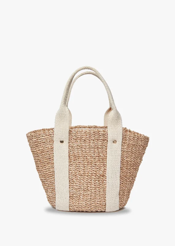 Mini Toci Straw Tote Bag