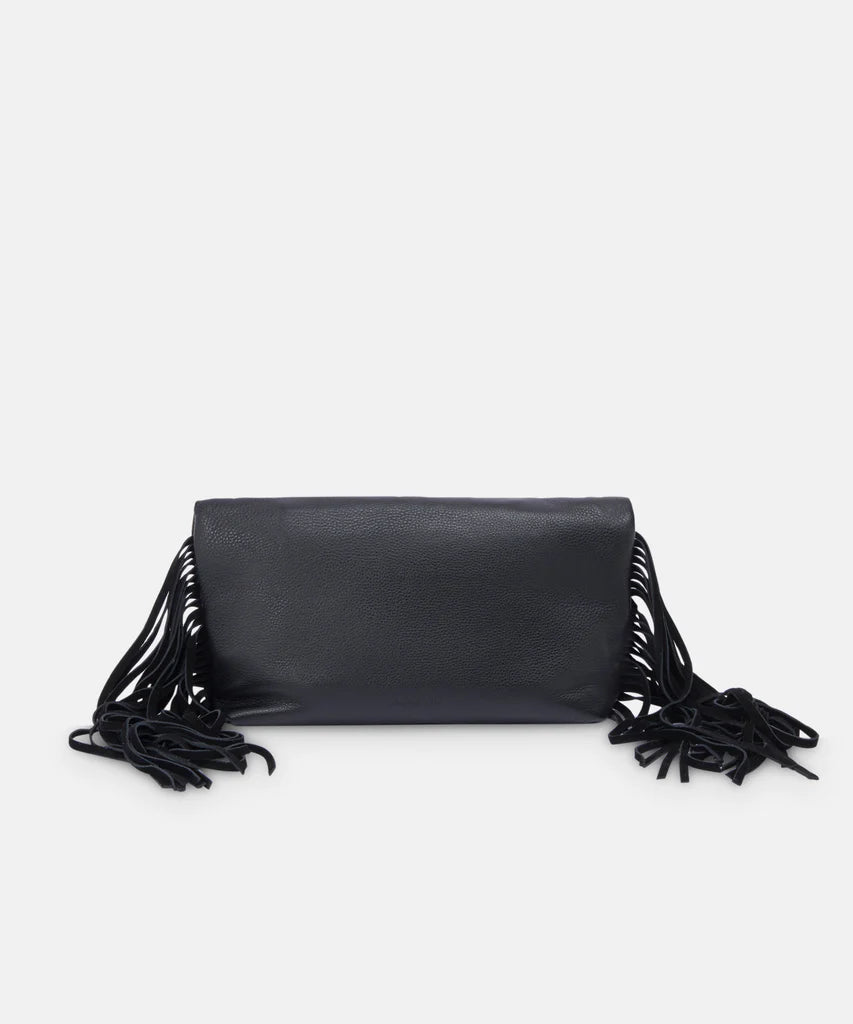 Shea Clutch Black Leather