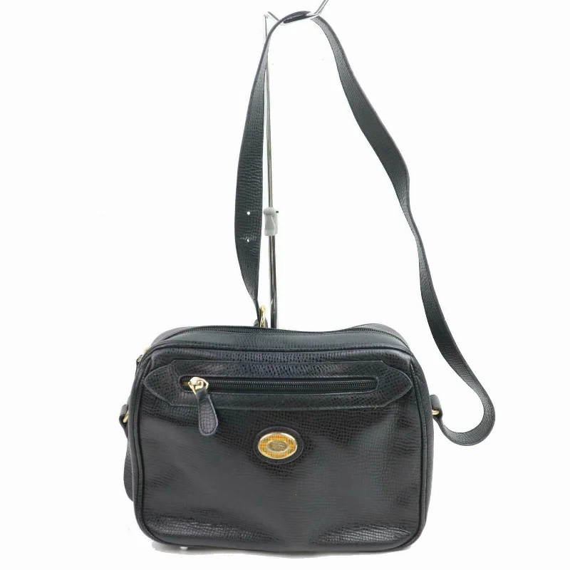 Brand Inspired Burberry London Shoulder Bag Black Leather (SHC1-14377)