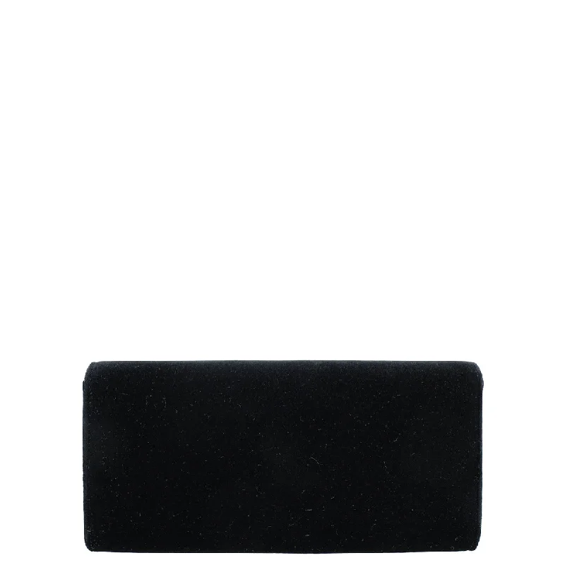 Gucci Black Velvet Dionysus Crystal Clutch