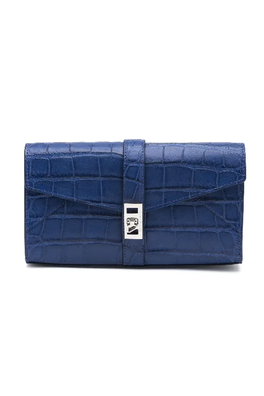 Wyatt Clutch -Electric Blue Matte