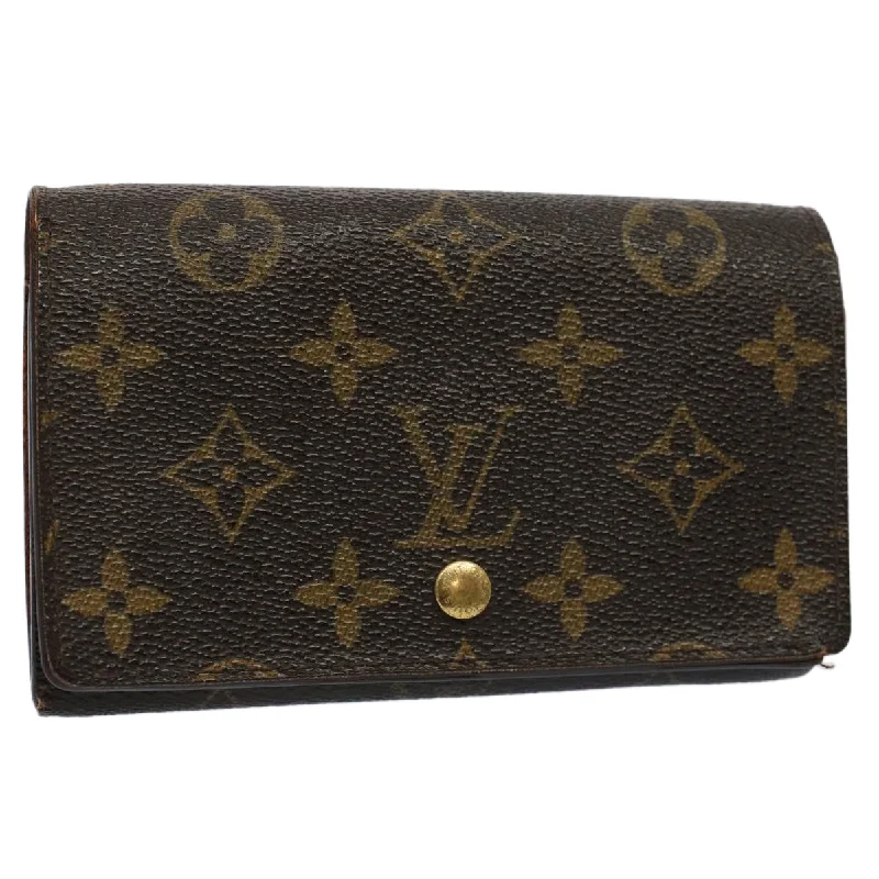 LOUIS VUITTON Monogram Portefeuille Tresol Wallet M61736 LV Auth bs9499