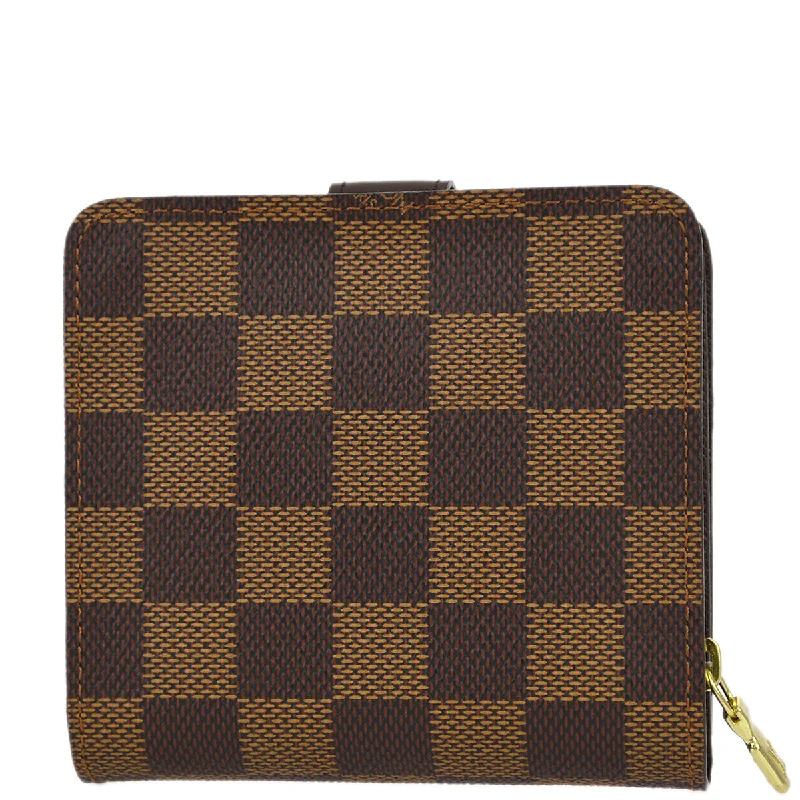 Louis Vuitton 2003 Damier Compact Zip Wallet N61668