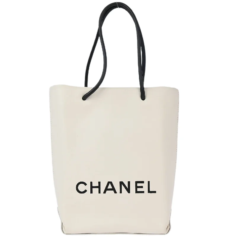 Chanel 2008-2009 White Calfskin Essential Tote Bag