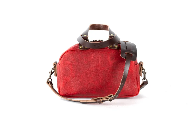 HOFFMAN LEATHER CROSSBODY BAG - CRANBERRY - IN STOCK