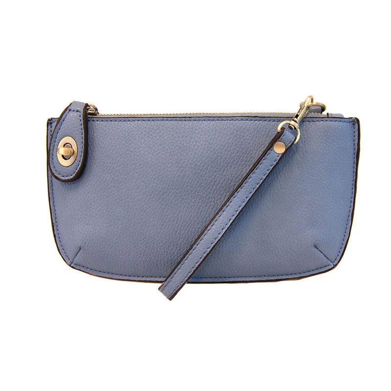 Mini Crossbody Wristlet Clutch in Chambray