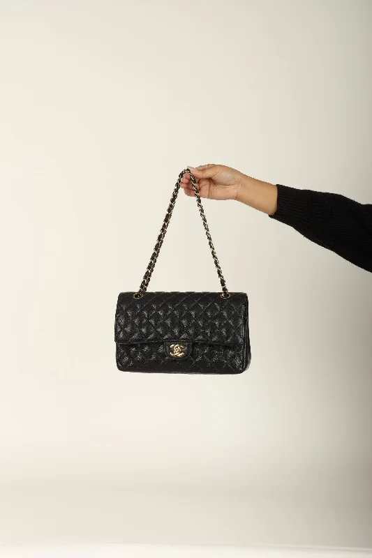 Chanel 2004 Caviar Medium Double Flap