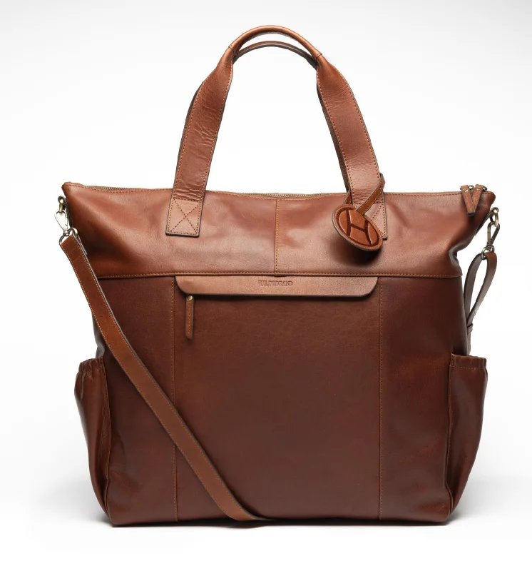 Leather Tote Bag Cognac