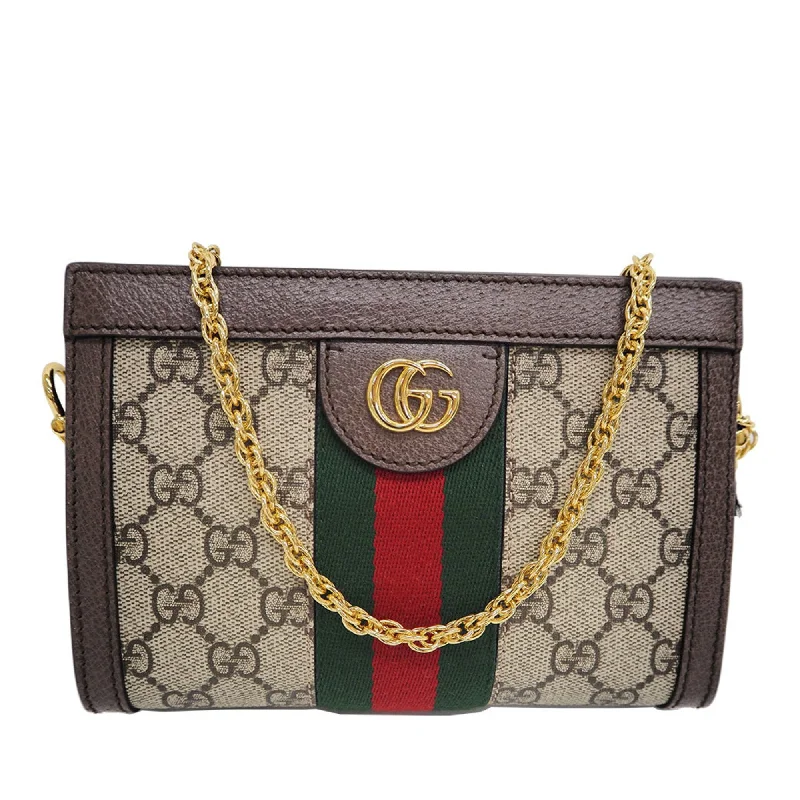 Gucci Canvas,GG Supreme Shoulder Bag Beige