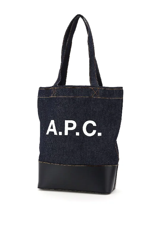 A.p.c. axel denim tote bag