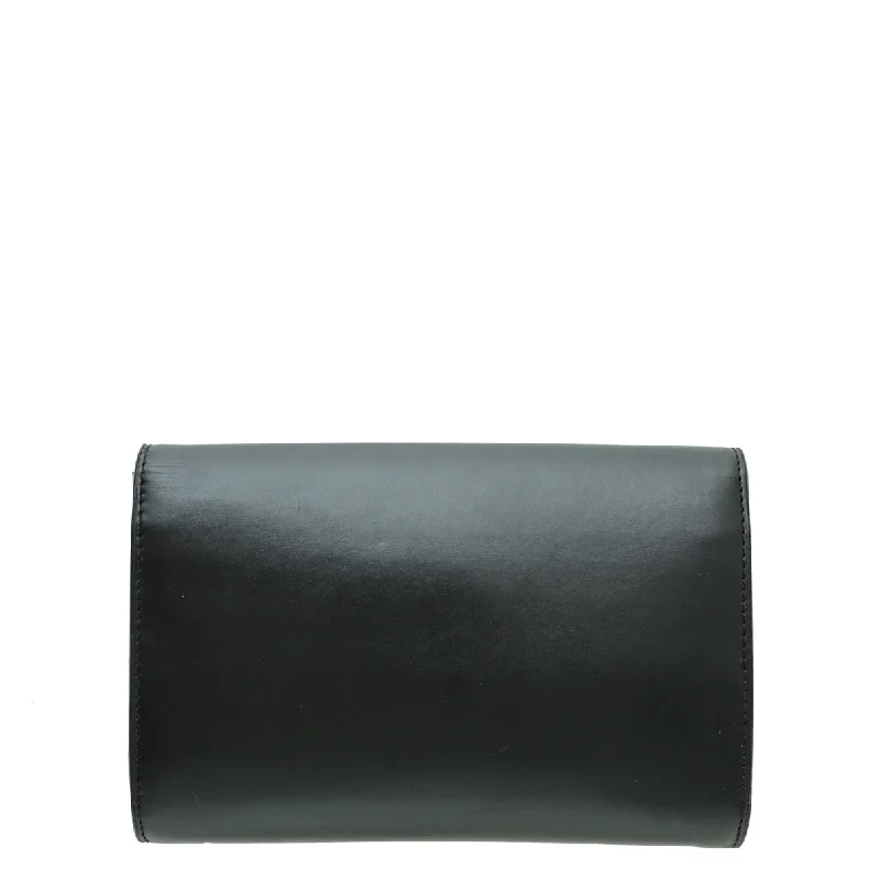 Louis Vuitton Black Louise Matte Chain Clutch