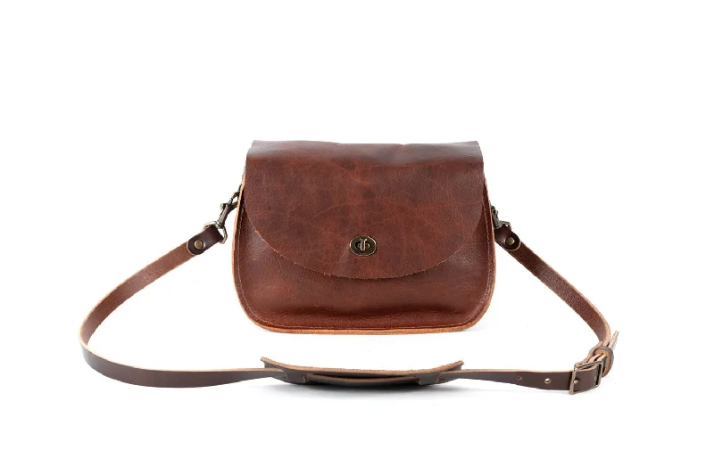 VIVIAN SATCHEL LEATHER CROSSBODY - WHISKY BISON - IN STOCK