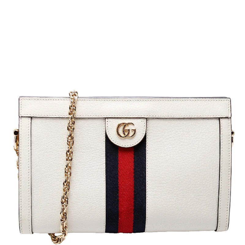 Ophidia Leather Shoulder Small Cream