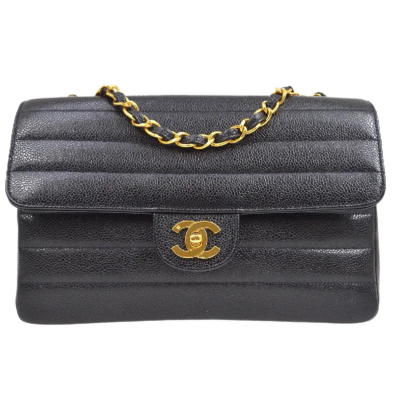 CHANEL 1994-1996 Large Horizontal Classic Single Flap