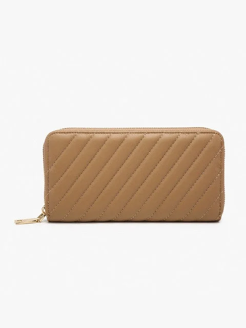 Kylie Quilted Wallet- Sand