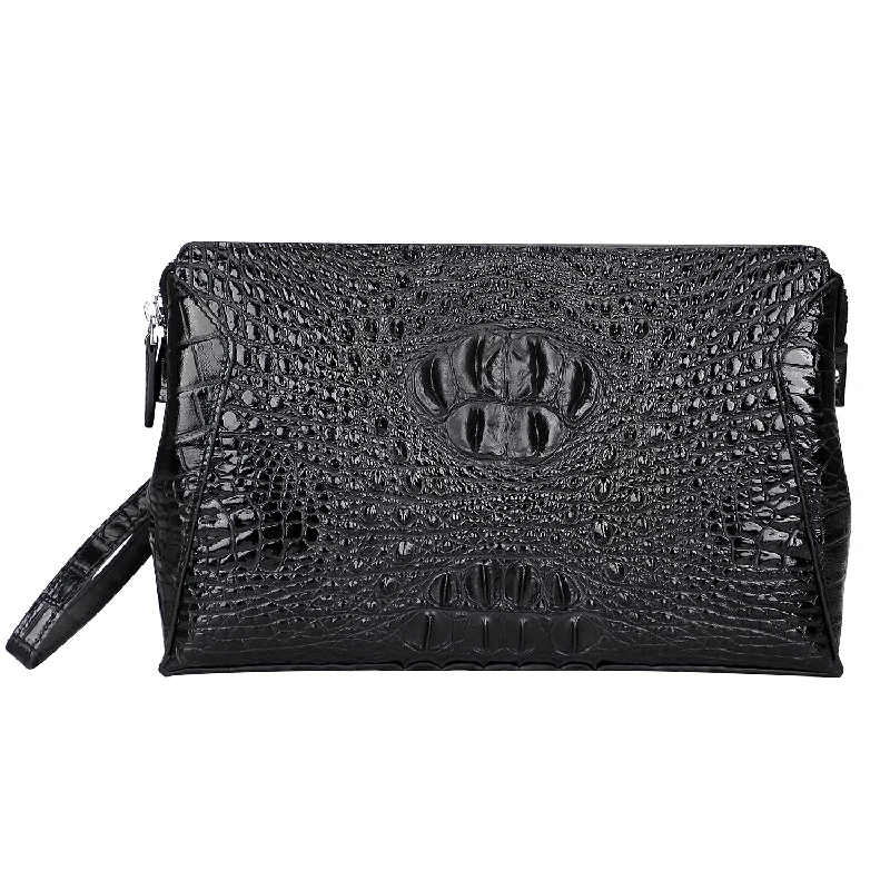 Mens Crocodile Clutch Bag