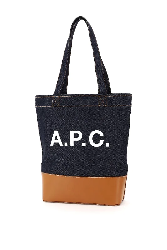 A.p.c. axel denim tote bag