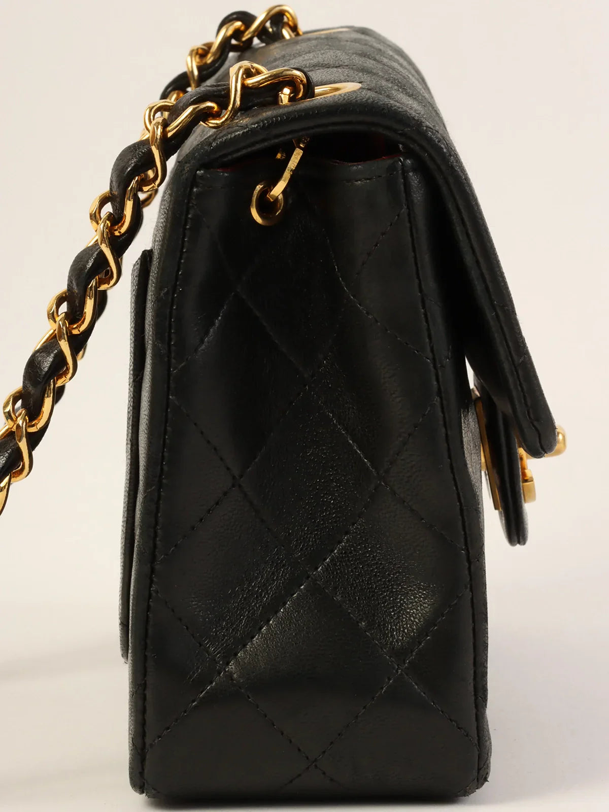 CHANEL Around 1997 Made Classic Flap Chain Bag Mini Black