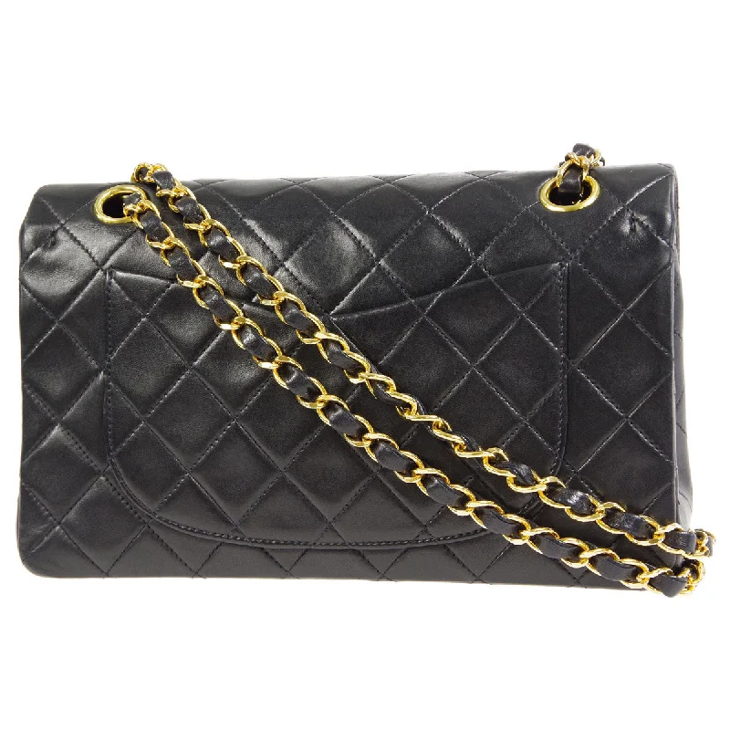 CHANEL 1996-1997 Classic Double Flap Small Black Lambskin 66942