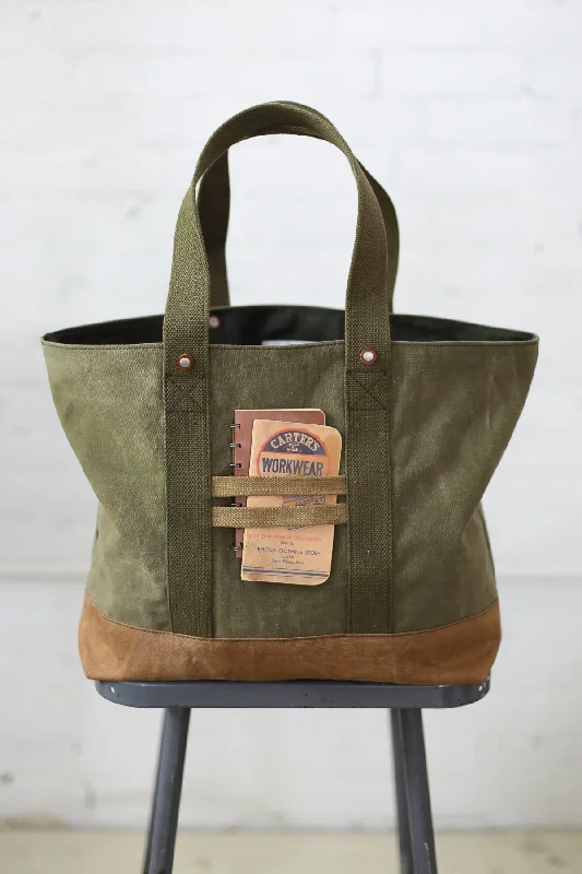 WWII era Salvaged Canvas Tote Bag