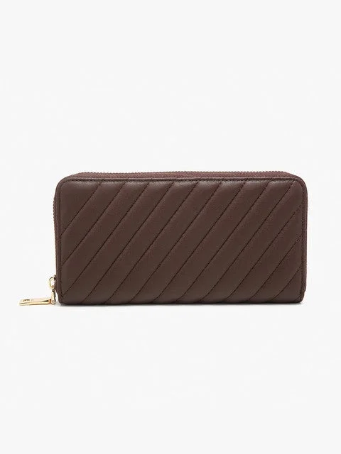 Kylie Quilted Wallet- Espresso