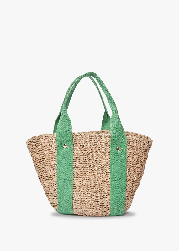 Mini Toci Straw Tote Bag