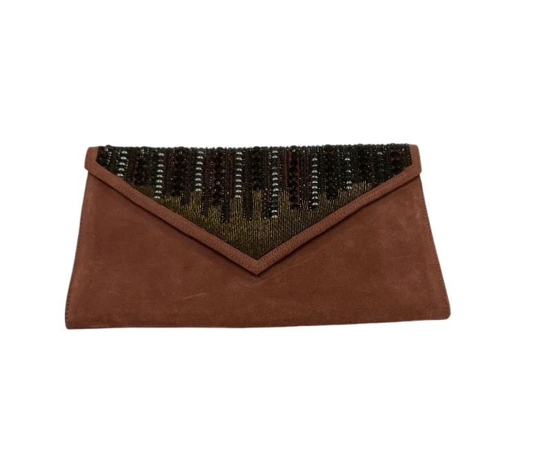 Donald J Pliner Rust Clutch