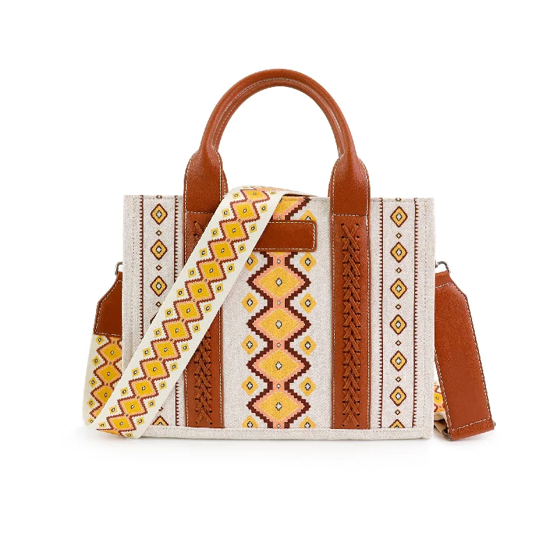 Ounamei Aztec Crossbody Tote Bag