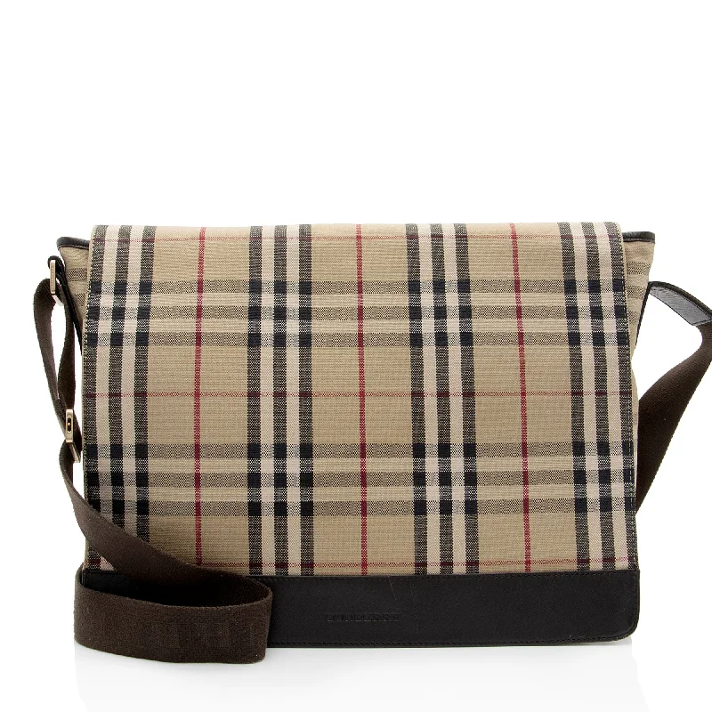 Burberry House Check Flap Messenger