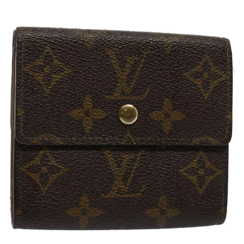 LOUIS VUITTON Monogram Portefeuille Elise Wallet M61654 LV Auth bs9563