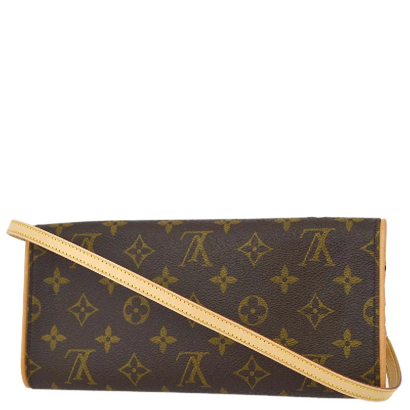 Louis Vuitton 1999 Monogram Pochette Twin GM Shoulder Bag M51852