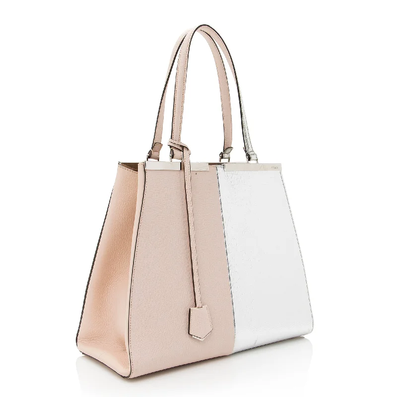 Fendi Metallic Calfskin Bi Color 3Jours Tote (SHF-22279)