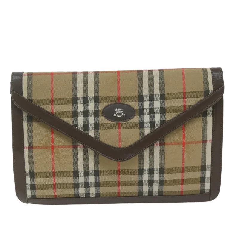 BURBERRY Nova Check Clutch Bag