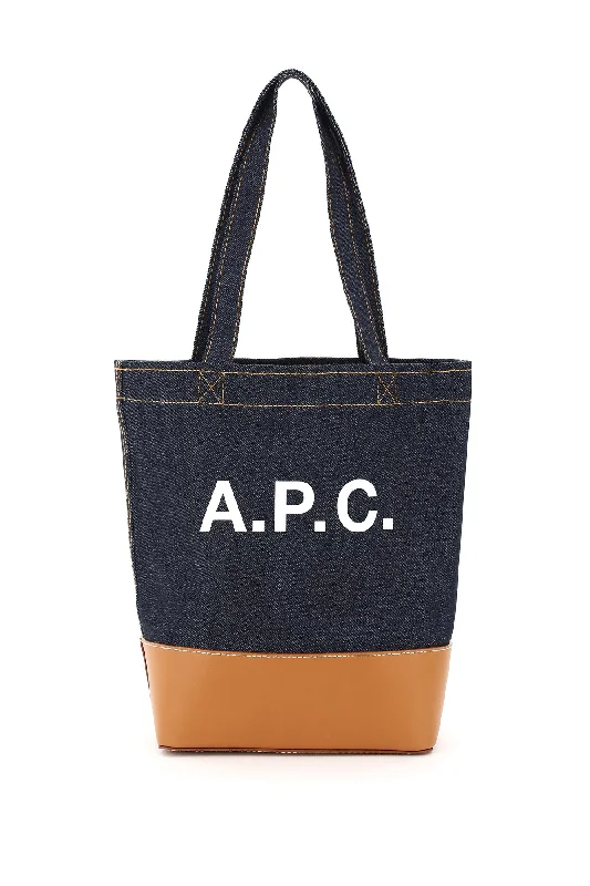 A.p.c. axel small denim tote bag