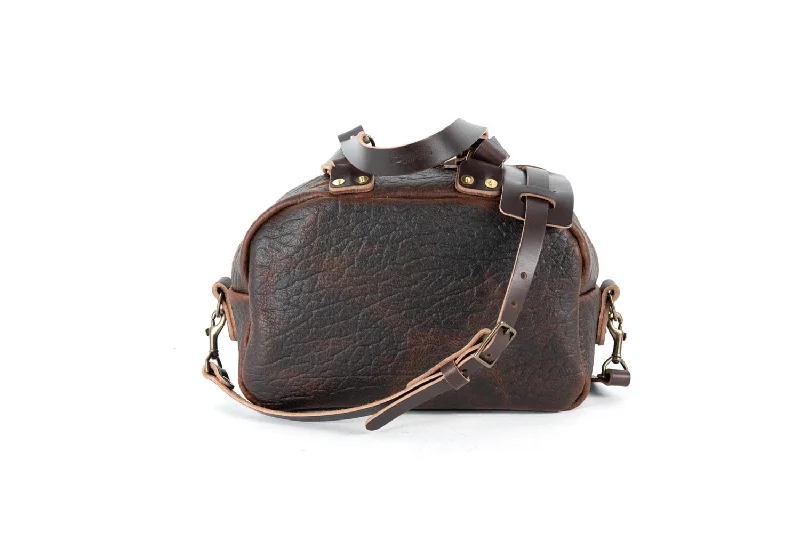 HOFFMAN LEATHER CROSSBODY BAG - CHERRY BISON