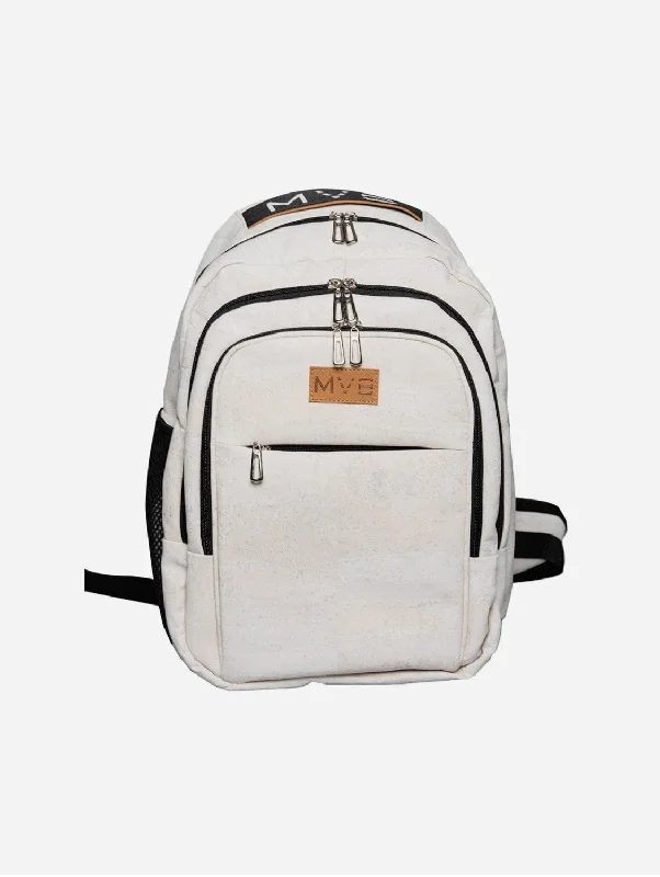 Xpedition Cork Vegan Backpack | White