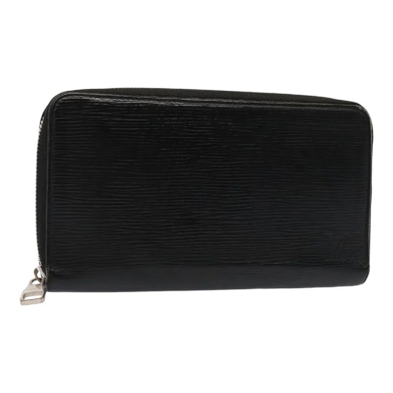 LOUIS VUITTON Epi Zippy Organizer Long Wallet Black M63852 LV Auth bs17450