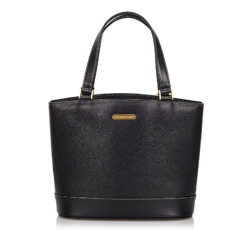 Burberry Black Others Leather Tote Bag United Kingdom