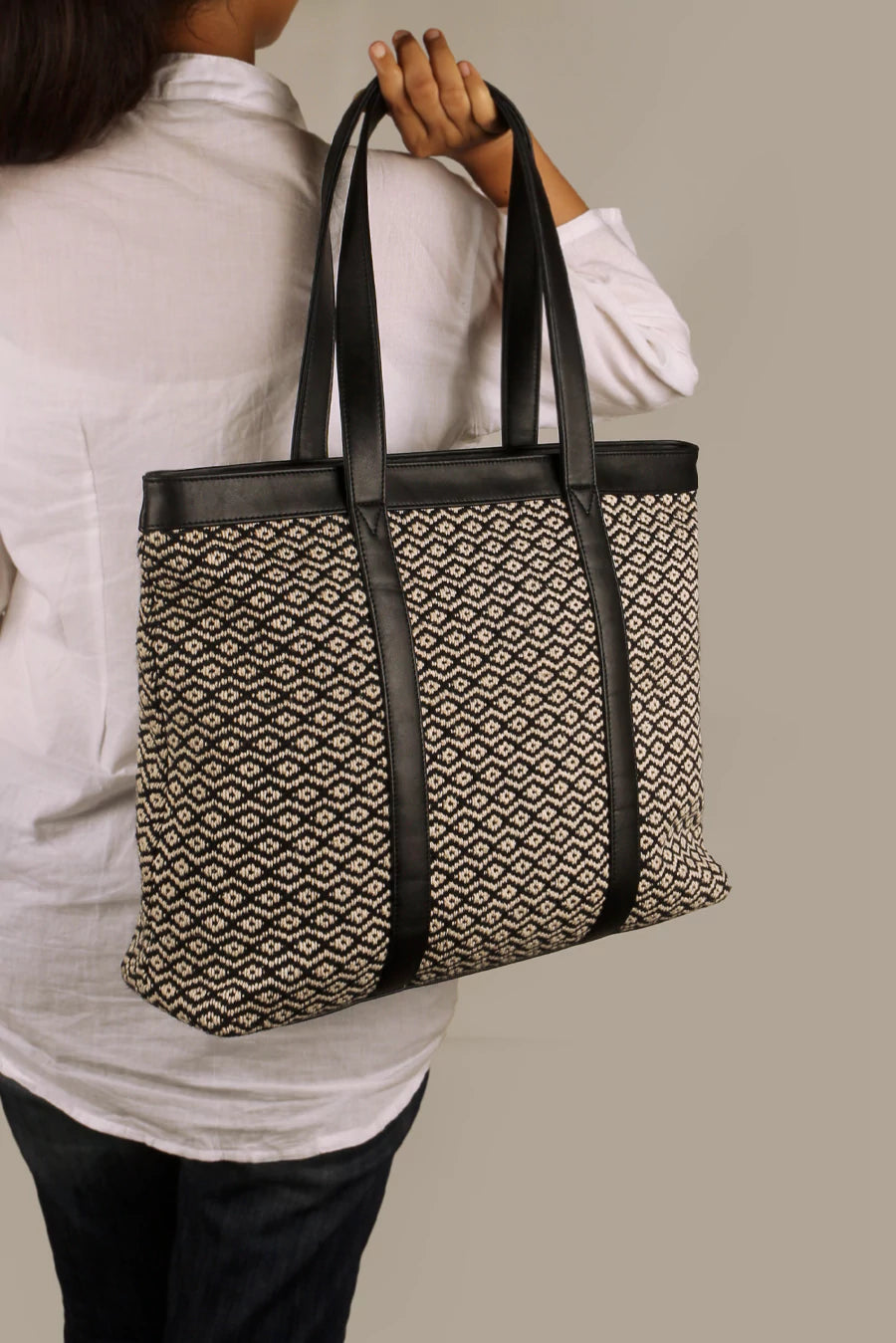 Women Handloom Office Tote Bag