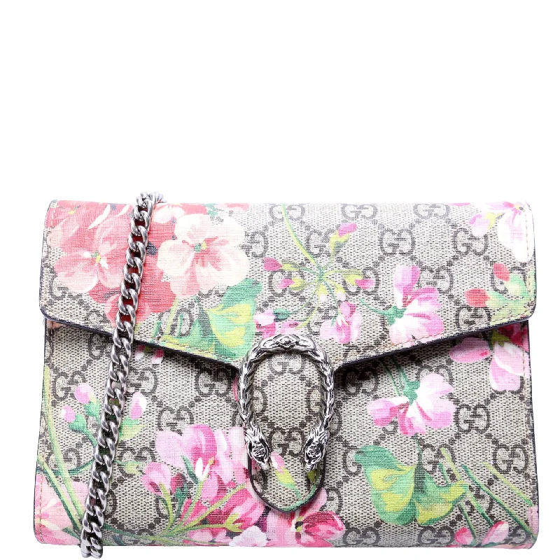 Dionysus GG Blooms Mini Wallet Beige/Pink