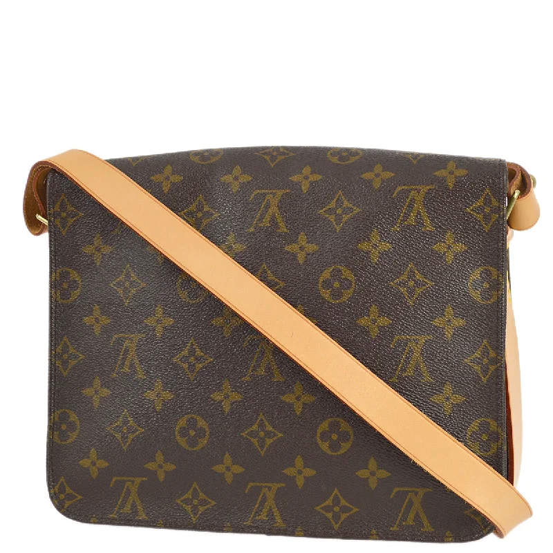 Louis Vuitton 1991  Monogram Cartouchiere GM Shoulder Bag M51252