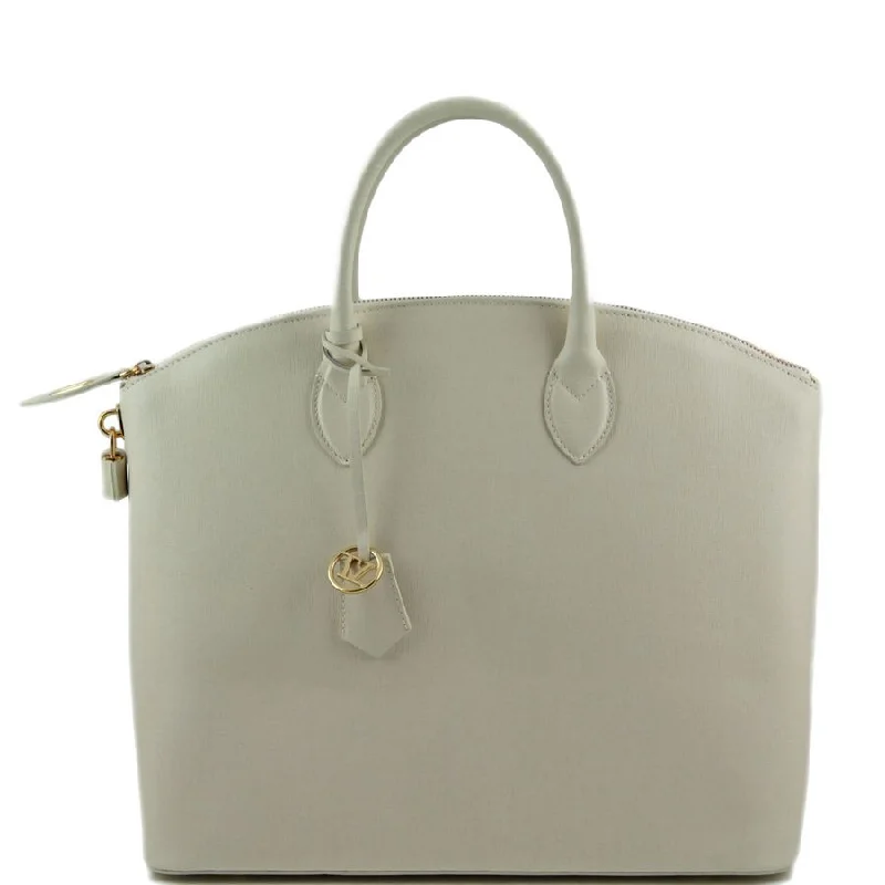 Saffiano Ladies Leather Tote Bag