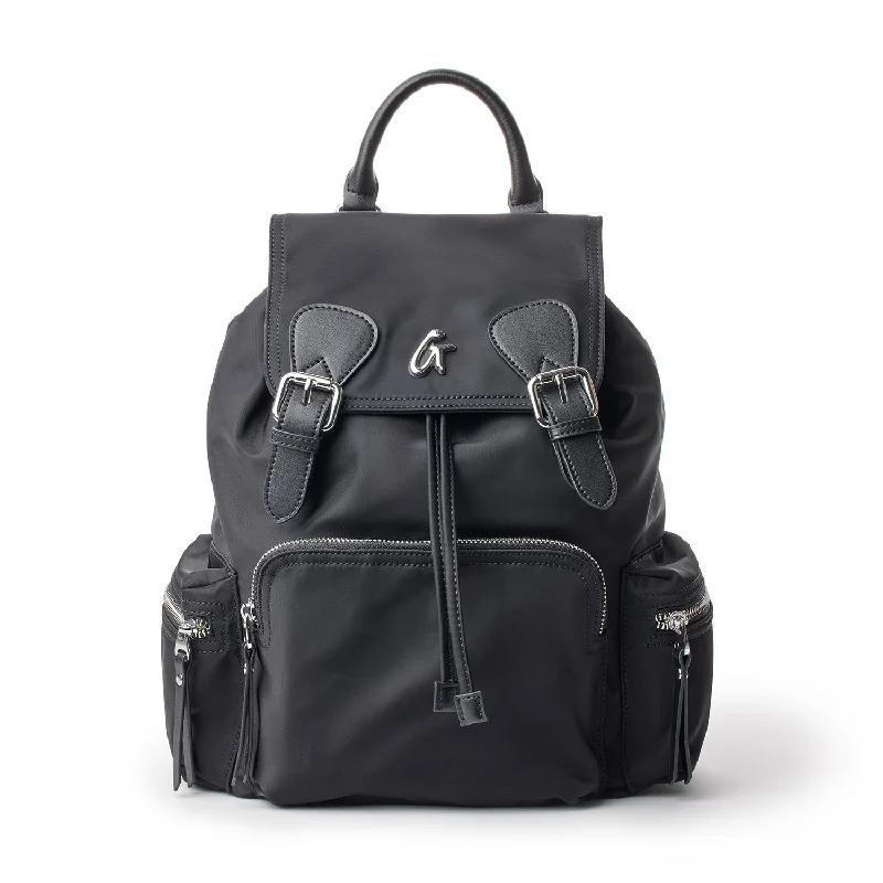 NYLON BACKPACK - BLACK