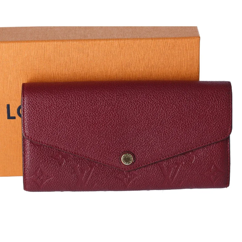 Louis Vuitton Portefeuille Sarah Monogram Empreinte Long Wallet M62213 Raisin