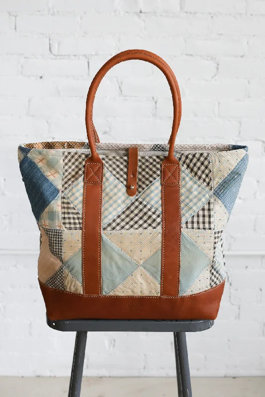 1950's era Salvaged Quilt Top Tote Bag