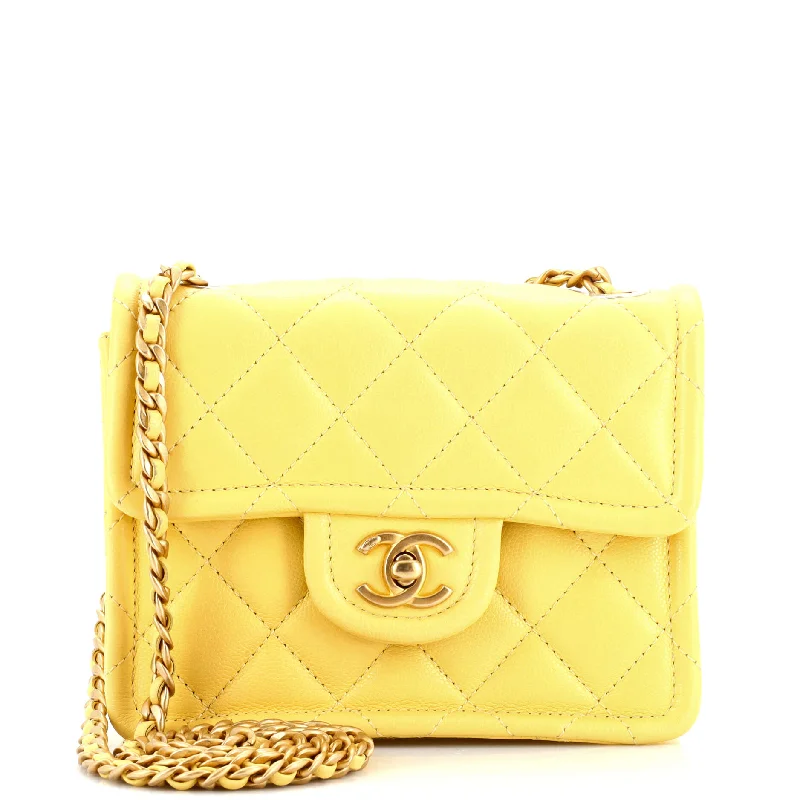 Sweet Classic Flap Bag Quilted Caviar Mini